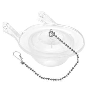 lot 4060 image: 3-Inch Toilet Flappers Replacement Kit for Gerber 99-827, 3 Inch Toilet Flush Valve with Stainless Chain and Hook, High Performance Silicone Toilet Flapper - Reliable Toilet Flapper (Clear 1 PCS)