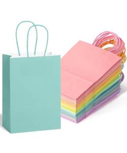 lot 4142 image: Mr. Pen- Paper Gift Bags with Handles, 32 Pack, 8.3 x 5.9 x 3.1