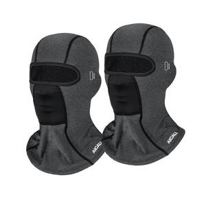 lot 4186 image: Aicall 2 Pieces Balaclava Ski Mask Quick Drying Summer Cooling UV Protector Breathable Face Mask Motorcycle Outdoor Gear for Men Women(Gray)