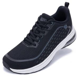 lot 4203 image: HuJAT Wide Toe Box Running Shoes, Arch Support Zero Drop Sneakers, Orthotic Shoes for Plantar Fasciitis & Foot Heel Pain Relief Black US Size 9