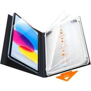 lot 6411 image: SMARTDEVIL 2 Pack Screen Protector for iPad A16 11th10th Generation (1110.9 Inch, 20252022) with Easy-Install TrayMilitary Grade Shatterproof 9H Hardness Tempered Glass, Dust & Bubble Free