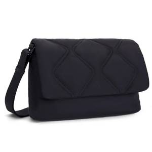 lot 6413 image: CleverCode Featherweight Small Crossbody Bags for Women DailyTravel, Quilted Puffy Purse with Adjustable Strap, Shoulder Handbags Black-small