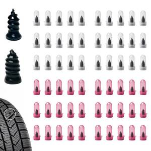 lot 6435 image: 60 PCS Tire Repair Screws, Professional Screw Tire Plug Kit, Vacuum Tire Repair Rubber Nail Kit, Self-Service Tire Plugs Screw Type, Screw in Tire Plugs Heavy Duty for Car Motorcycle Truck Tractor
