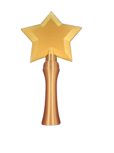 lot 6460 image: Gold Star Wand with Copper Handle