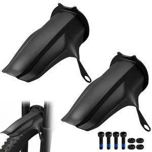 lot 9325 image: Dreyoo 2 Pack Mountain Bike Fenders Compatible with FOX MY21 36-38 Forks, MTB Mud Guard with Bolt On Design, Durable Protection Against Mud, Water & Trail Debris