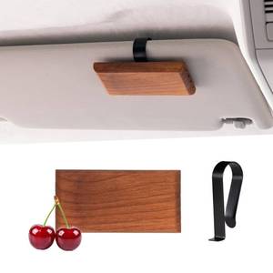 lot 10111 image: Yuoyar Wood Car Scents Air Freshener Visor Clips Diffuser Odors Eliminator (Cherry, 1 Pack)
