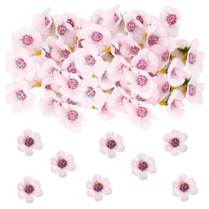 lot 10154 image: Faux Flower Heads 150 PCS Flowers for Crafts Graduation Cap Decor Mini Artificial Flower Heads Bulk Silk Fake Flower Heads Fake Peony Daisy for Graduat Cap DIY Crafts Garland Wedding Decor Light Pink