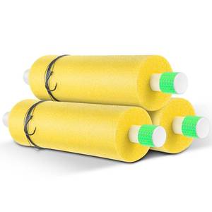 lot 13971 image: Threehoney 3 Set Catfish Rig Catfishing Tackle Floats Noodle Jugs Catfishing Equipment 13.4 Inch Fishing Lines Rig Tackle (Yellow)