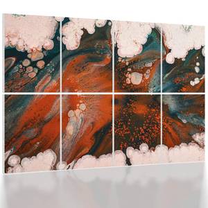 lot 13986 image: UMIACOUSTICS 8 Pcs 0.7Inch Thick Art Acoustic Panels, Total 47.2 x 31.5 Decorative Sound Absorbing Art Panels, Acoustical Wall Panels for Home, Office, Hotel, Orange-Light Leaping-Cloud
