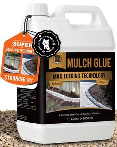lot 13987 image: Vollence 166OZ Ready to Use Mulch Glue for Landscaping Rock Glue No Dilution Needed Strong Adhesion, Fast-Drying,Weather-Resistant Gravel Binder for Pebble, Pine Straw,Gravel,Mulch