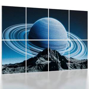 lot 13993 image: UMIACOUSTICS 8 Pcs 0.7Inch Thick Art Acoustic Panels, Total 47.2 x 31.5 Decorative Acoustical Wall Panels, Sound Absorbing Art Panels for Home, Office, Hotel, Astronomy-Aurora