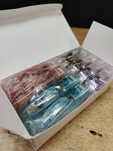 lot 14097 image: Multicolor Textured Tape 8 Pack Purple Blue Red Black
