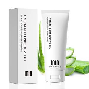 lot 14099 image: INIA Conductive Gel for Facial and Body Skin Care Machines �� Hydrating Gel Primer with Hyaluronic Acid for Women and Men, 3.38 Fl Oz