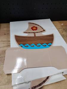 lot 14108 image: Luau Party Themed Supplies Canoe Paper Baskets Party Favor approx. 20 pcs