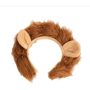 lot 14140 image: Funny Party Hats Lion Ears and Tail Set with Paws  Lion Costume for Adults and Children  3-Piece Set  Brown  One Size fits Most