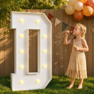 lot 19074 image: imprsv 4FT Marquee Letters Large Light Up Letters for Birthday Party Decor Wedding Decorations, Marquee D for Party Decoration, Large Signs Arch Kit Decorations