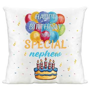 lot 20073 image: Aelciyue Nephew Gifts from Auntie - Happy Birthday Gifts for Nephews Adult from Uncle 16th 18th Birthday Gifts for Boys Nephews 18x18 Pilllow Cover Colorful Balloon Pillowcase Decorations Cushion Case