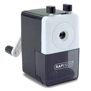 lot 20202 image: Rapesco 64 Desk Top Pencil Sharpener, Black (R64000B2)