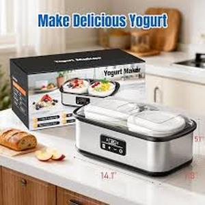 lot 5121 image: Yogurt Maker Model SNJ-102A 25W 120V with 2 Glass Containers
