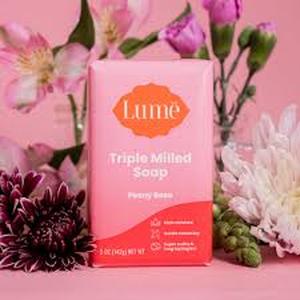 lot 14095 image: Lume Triple Milled Soap Peony Rose 4.5 oz