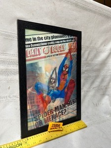 lot 25956 image: Framed Spiderman Poster