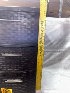 lot 25966 image: 3 Tier Black Drawer Organizers