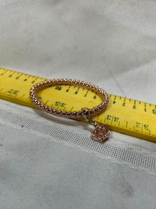 lot 25988 image: Rose Gold Colored Crown Bracelet