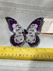 lot 25999 image: Glass Butterfly Paperweight