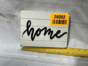 lot 26002 image: Wooden Home Sign