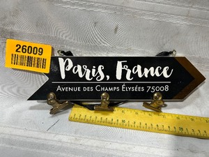 lot 26009 image: Paris France Picture Holder Sign