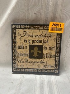 lot 26011 image: Friendship is a Promise Sign