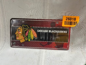 lot 26018 image: Chicago Blackhawks Plate