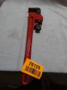 lot 26129 image: Red Pipe Wrench