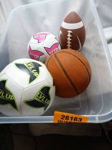 lot 26163 image: Lot of Misc. Sports Balls