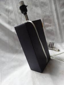 lot 26083 image: Modern Rectangle Black Lamp Base