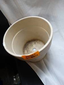 lot 26087 image: White Clay Garden Pot