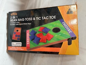lot 25821 image: 2 in 1 Bean Bag Toss & Tic Tac Toe Game