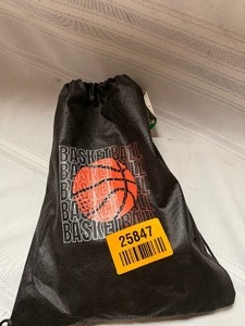 lot 25847 image: New Draw String Bag w Basketball Design