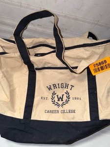 lot 25869 image: Wright Career College Tote Bag