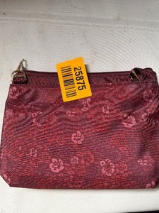 lot 25875 image: Red Floral Purse