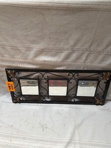 lot 25939 image: 3 Mirror Metal Decor