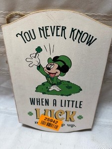 lot 25942 image: Disney Luck Sign
