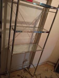 lot 961 image: Glass Shelf.  66 x 26 x 10.5.   Located in basement