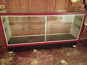 lot 1008 image: Display Cabinet.  36 x 72 x 18.  Located in basement