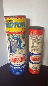 lot 1107 image: Tinkertoy Original Electric Motor Set and Childs Selects by Color