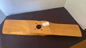 lot 1125 image: Wood Two-Blade Propeller 4014 with Center Hub Bore and Mounting Holes