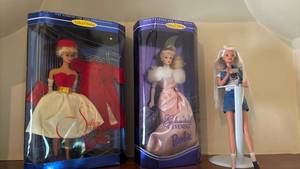 lot 1139 image: Barbie Collector Edition Dolls Lot of 3 Silken Flame Enchanted Evening