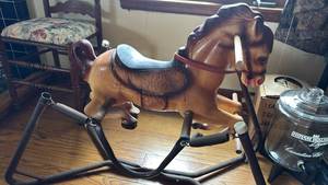 lot 1151 image: Wonder Horse Rocking Horse with Saddle and Spring Base