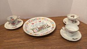 lot 1209 image: Assorted China Tea Cups and Saucers