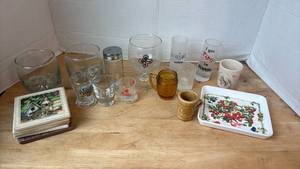 lot 1452 image: Drinking Glasses Mugs Shot Glasses and more